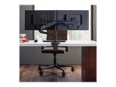 Ergotron : LX DESK DUAL DIRECT ARM MATTE BLACK