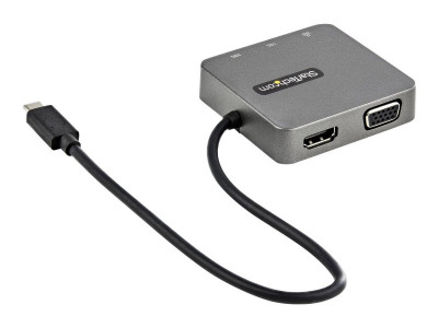 Startech : USB-C MULTIPORT ADAPTER 10 GBPS HDMI OR VGA-GEN 2 C A D/S PORTS