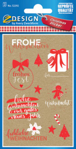 AVERY Zweckform ZDesign Weihnachts-Sticker 