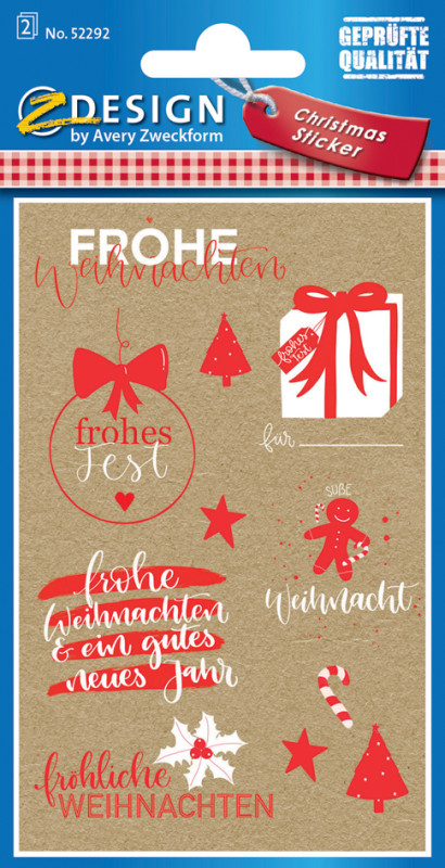 AVERY Zweckform ZDesign Weihnachts-Sticker 