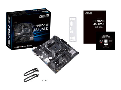 Asustek : PRIME A520M-K MATX +2GLN+U3.2+M2 SATA6+4XDDR4 (ryzen)