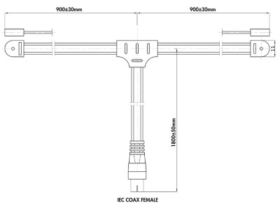 LogiLink Antenne radio FM dipolaire pour l'intérieur