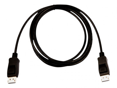 V7 : BLACK VIDEO cable DISPLAYPORT2M 6.6FT DISPLAYPORT 1.4 M/M