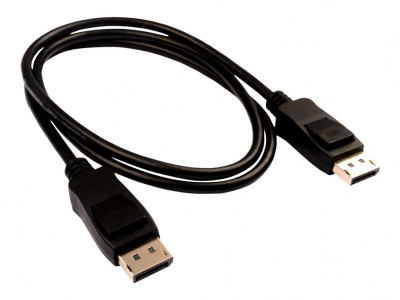 V7 : BLACK VIDEO cable DISPLAYPORT1M 3.3FT DISPLAYPORT 1.4 M/M