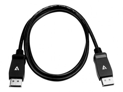 V7 : BLACK VIDEO cable DISPLAYPORT1M 3.3FT DISPLAYPORT 1.4 M/M