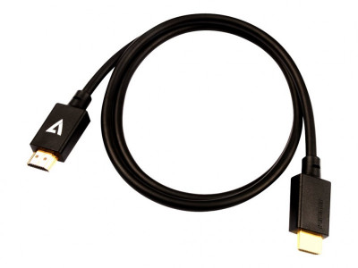 V7 : BLACK VIDEO cable HDMI1M 3.3FT HDMI 2.1 M/M