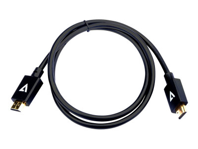 V7 : BLACK VIDEO cable HDMI1M 3.3FT HDMI 2.1 M/M