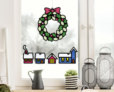 folia Kit de décoration pour fenêtre 