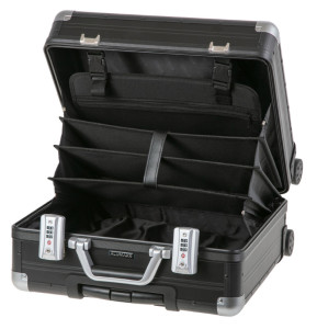 ALUMAXX Business Valise à roulettes GEMINI, serrure TSA,noir