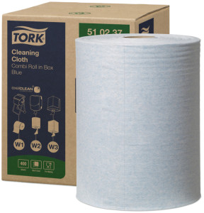 Rouleau de nettoyage multi-usages TORK, 1 pli, blanc, 152 m