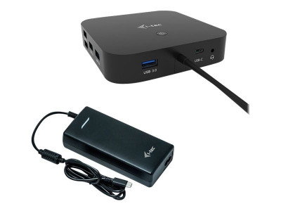 I-Tec : I-TEC USB-C DUAL DISP DOCKINGEU STATION 100W + CHARGER-C112W