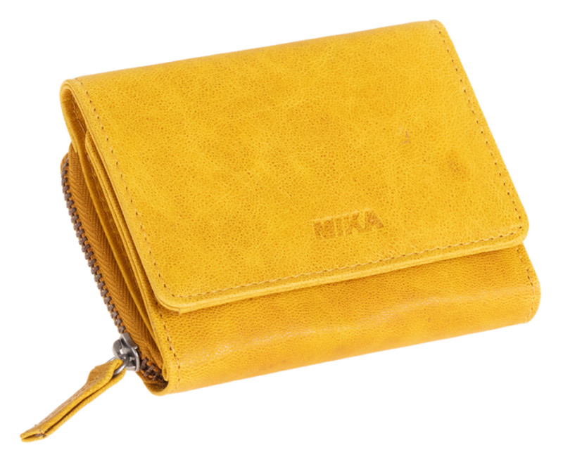 MIKA Portefeuille pour dames, en cuir, couleur : rouge