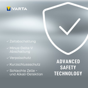 VARTA Chargeur LCD Multi Charger+, 4x piles Mignon AA incl.