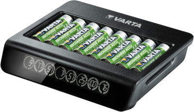 VARTA Chargeur LCD Multi Charger+, 4x piles Mignon AA incl.