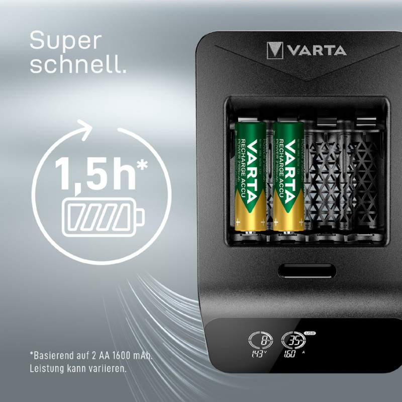 Chargeur Piles Varta+ 4 Piles AA Rechargeable