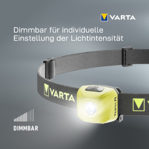 VARTA Lampe frontale Outdoor Sports Ultralight H30R, blanc