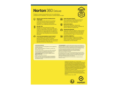 Symantec : NORTON 360 DELUXE 50GB fr 1U 5D 1Y GENERIC RET1 MM