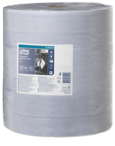 TORK Rouleau papier nettoyant pour l'industrie, 3 plis, bleu