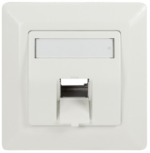 LogiLink Boîtier d'encastrement pour module Keystone, blanc