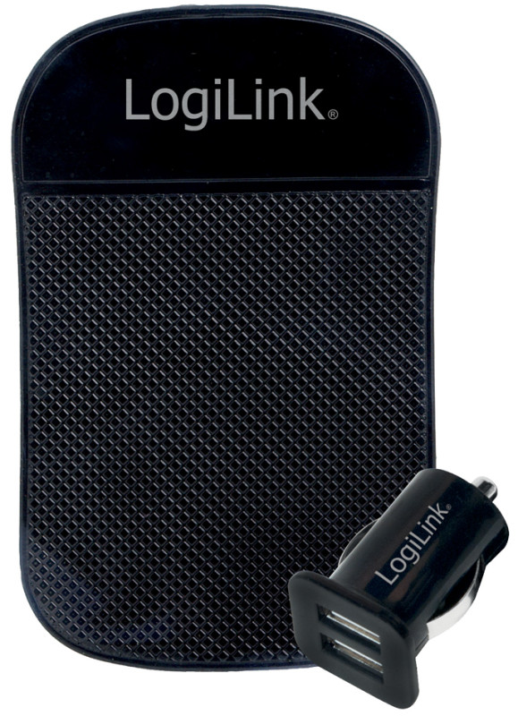 LogiLink Chargeur de voiture USB, double