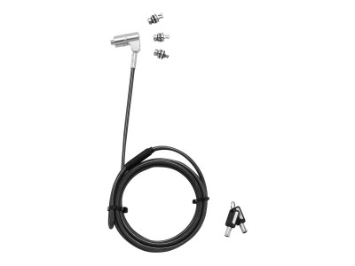 Dicota : DICOTA UNIVERSAL SEC cable LOCK 3 EXCHANGEABLE HEADS KEYED