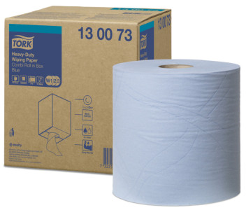 TORK Rouleau de papier nettoyant multi-usages, 2 plis, bleu