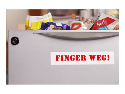 Brother : TZE-262 RED ON WHITE