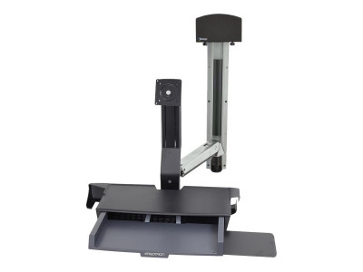Ergotron : SV COMBO ARM WORKSURFACE PRE-CONFIG SMALL CPU HOLDER