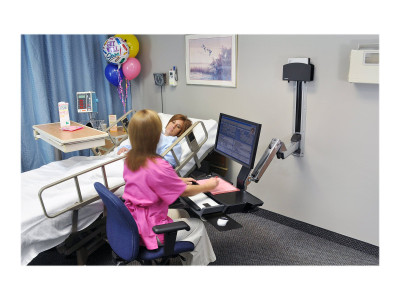 Ergotron : SV COMBO ARM WORKSURFACE PRE-CONFIG SMALL CPU HOLDER