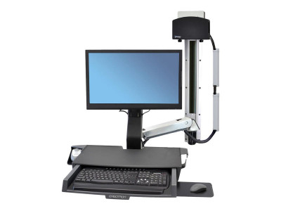 Ergotron : SV COMBO ARM WORKSURFACE PRE-CONFIG SMALL CPU HOLDER