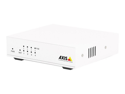 Axis : AXIS D8004 UNMANGED POE SWITCH 4CHANNEL 10/100 MBPS POE+ SWITCH