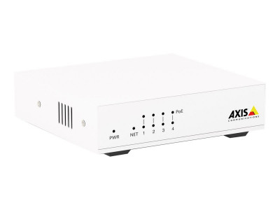 Axis : AXIS D8004 UNMANGED POE SWITCH 4CHANNEL 10/100 MBPS POE+ SWITCH