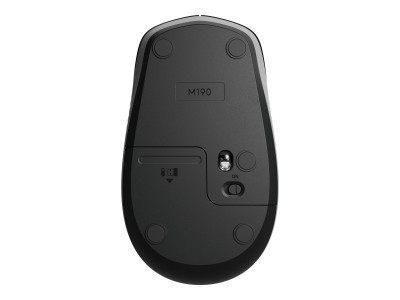 Logitech : M190 FULL-SIZE WIRELESS MOUSE MID GREY EMEA