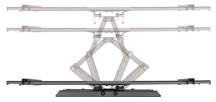 LogiLink Support mural pour TV Full Motion, 81,28 - 177,80cm