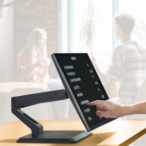 Bras pour écran tactile LogiLink avec support, noir