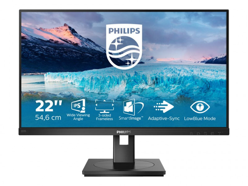 Philips : 222S1AE 21.5IN 1920X1080 1000:1 1MS VGA/DVI/HDMI 16:9 en