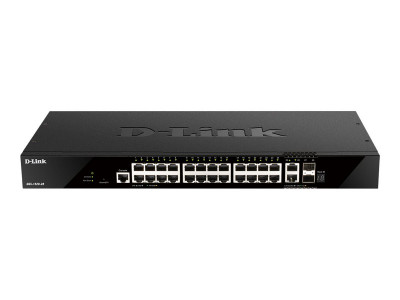 D-Link : 24-PORT GIGABIT SMARTPRO SWITCH STACKABLE 10P SFP 2 10GBE SFP+