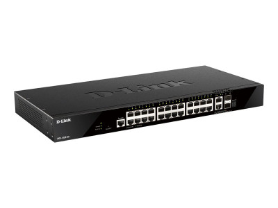 D-Link : 24-PORT GIGABIT SMARTPRO SWITCH STACKABLE 10P SFP 2 10GBE SFP+