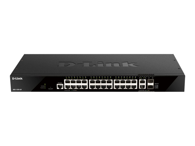 D-Link : 24-PORT GIGABIT SMARTPRO SWITCH STACKABLE 10P SFP 2 10GBE SFP+