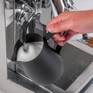 Pot à lait/pot universel APS, acier inoxydable noir, 0,8 l