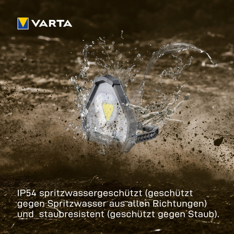 VARTA Lampe de travail rechargeable Work Flex Stadium Light