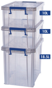 Fellowes Boîte de rangement ProStore Bonus Set 4, set de 3