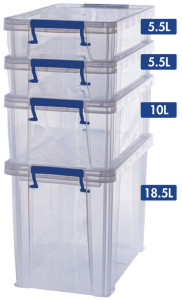 Fellowes Boîte de rangement ProStore Bonus Set 5, set de 4