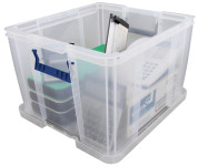 Fellowes Boîte de rangement ProStore, 48 litres, transparent Fellowes Boîte de rangement ProStore, 48 litres, transparent