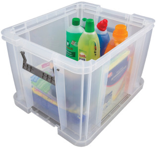 Fellowes Boîte de rangement ProStore, 36 litres, transparent