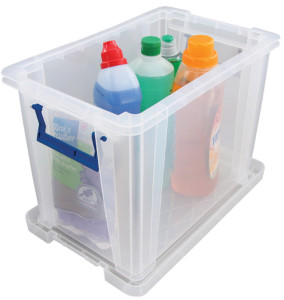 Fellowes Boîte de rangement ProStore, 26 litres, transparent