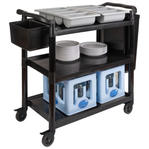 APS Servier-/Transportwagen, 3 Etagen, Edelstahl/PP