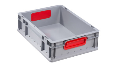 allit Aufbewahrungsbox ProfiPlus EuroBox 432, grau/rot