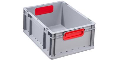 allit Aufbewahrungsbox ProfiPlus EuroBox 432, grau/rot