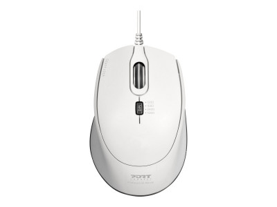 Port Technology : MOUSE OFFICE PRO SILENT WIRED WHITE